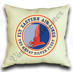 Eastern Air Lines Fly Eastern Silver Fleet Bag Sticker Linen Pillow Case Cover