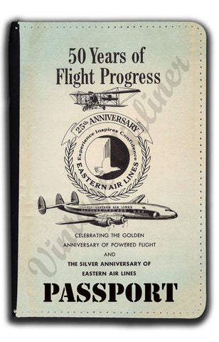 Eastern Airlines 50 Years Vintage Passport Case