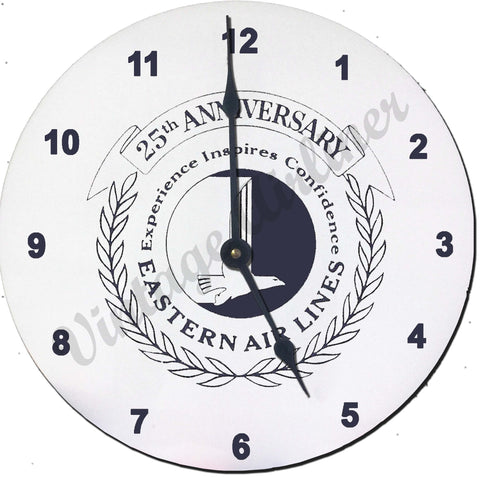 Eastern Airlines 25th Anniversary Wall Clock