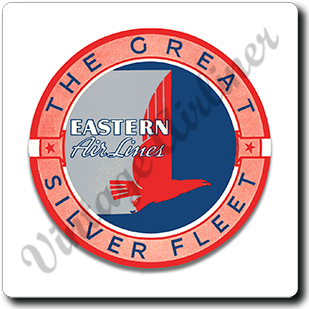 Eastern Airlines Great Silver Fleet Vintage Square Coaster