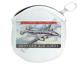 Eastern Airlines Vintage Connie Bag Sticker Round Coin Purse