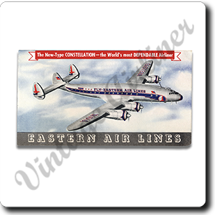 Eastern Airlines Vintage Connie Square Coaster