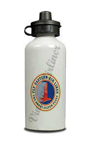 Eastern Airlines 1940's Silver Fleet Cream Aluminum Water Bottle