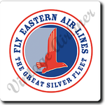 Eastern Airlines 1940's Great Silver Fleet Vintage Square Coaster