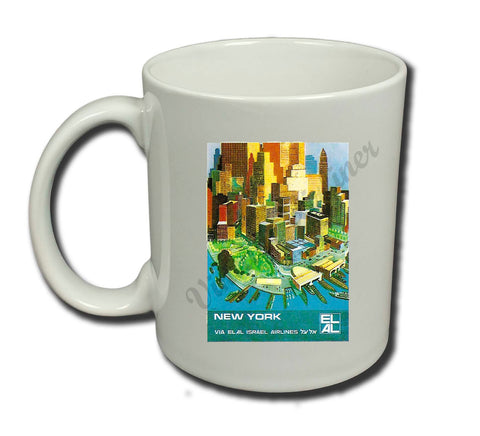 Elal Israel Airlines - New York - Coffee Mug