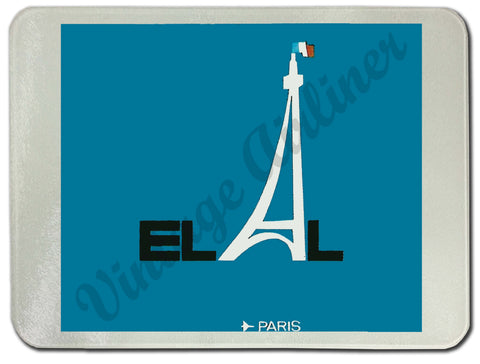 Elal Israel Airlines - Paris - Glass Cutting Board