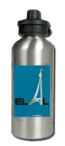 Elal Israel Airlines - Paris - Aluminum Water Bottle