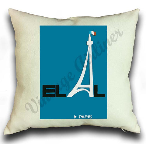 Elal Israel Airlines - Paris - Pillow Case Cover