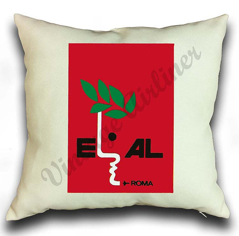 Elal Israel Airlines - Roma - Pillow Case Cover