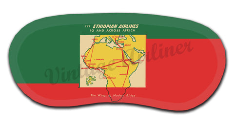 Ethiopian Airlines 1960's Vintage Bag Sticker Sleep Mask