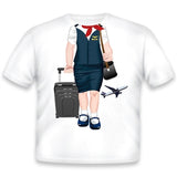 Add A Kid Female Youth Flight Attendant T-shirt