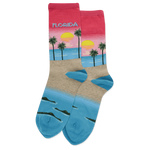 Florida Women's Travel Themed Crew Socks