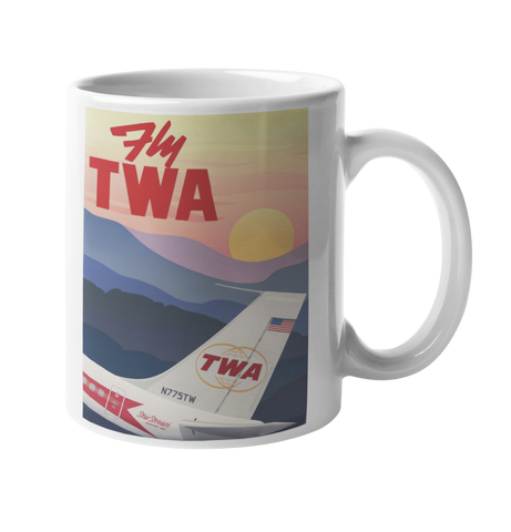 TWA Artful Sunset Coffee Mug