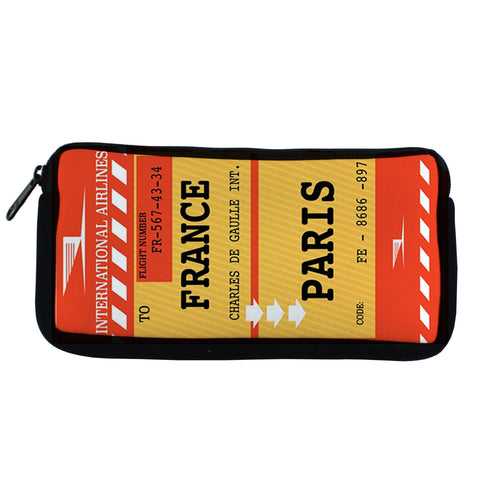 International Airlines Ticket Travel Pouch