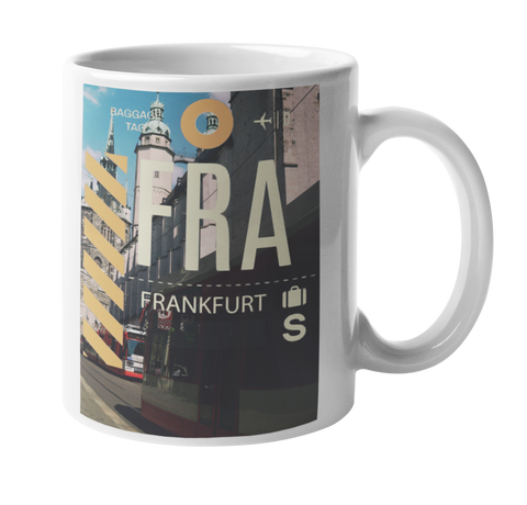 Frankfurt Baggage Tag Art Coffee Mug