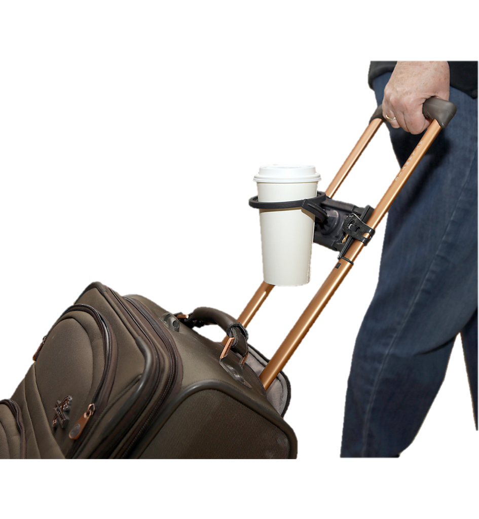 Luggage Travel Cup Holder Durable Free Hand Travel Luggage Drink