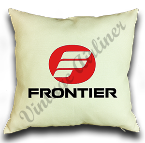 Frontier Airlines Logo 1977-1986 Linen Pillow Case Cover