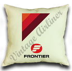 Frontier Airlines 1970's Logo Linen Pillow Case Cover