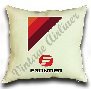 Frontier Airlines 1970's Logo Linen Pillow Case Cover