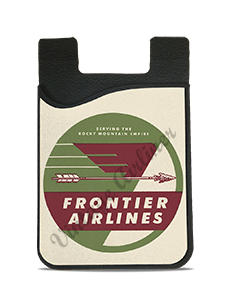 Frontier Airlines 1950's Bag Sticker Card Caddy