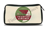 Frontier Airlines 1950's Vintage Bag Sticker Travel Pouch