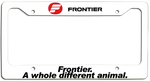 Frontier Airlines - Frontier.  A Whole Different Animal - License Plate Frame