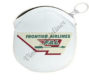 Frontier Airlines 1950's Logo Round Coin Purse