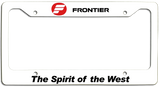 Frontier Airlines - The Spirit Of The West - License Plate Frame