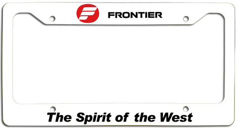 Frontier Airlines - The Spirit Of The West - License Plate Frame