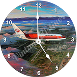 Frontier Airlines 737 Wall Clock