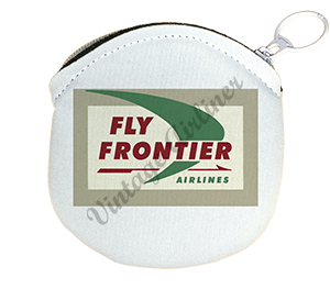 Frontier Airlines 1960's Logo Round Coin Purse