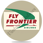 Frontier Airlines 1960's Logo Round Coaster