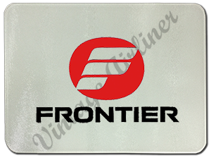 Frontier Airlines Last Logo Glass Cutting Board