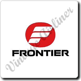 Frontier Airlines Logo 1977-1986 Square Coaster