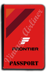 Frontier Airlines 1970's Logo Red Passport Case