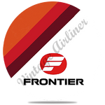 Frontier Airlines 1970's Logo Round Coaster