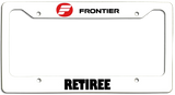 Frontier Airlines Retiree - License Plate Frame