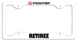 Frontier Airlines Retiree - License Plate Frame