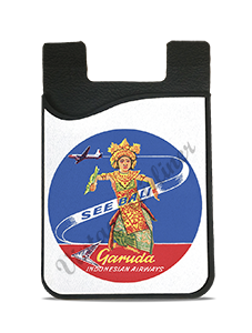 Garuda Indonesian Airlines Bali Bag Sticker Card Caddy