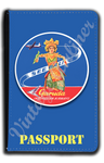 Garuda Indonesian Airlines Bali Bag Sticker Passport Case