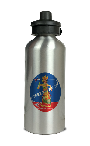 Garuda Indonesia Airlines Bali Vintage Cover Aluminum Water Bottle
