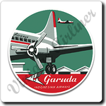 Garuda Indonesia Airlines 1950's Vintage Square Coaster