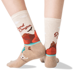 Grand Canyon Women's Travel Themed Crew Socks