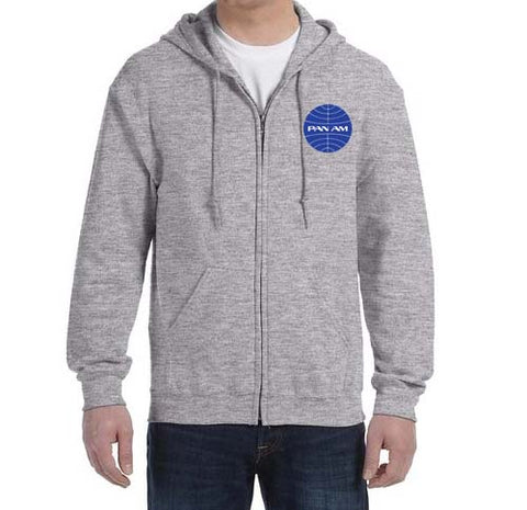 Pan Am Zipped Hooded Sweatshirt