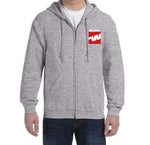 Western Airlines Zipped Hooded Sweatshirt