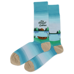 The Great Lakes Men's Travel Themed Crew Socks