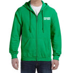 Ozark Airlines Logo Zipped Hooded Sweatshirt