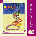 Hawaii American Airlines Travel Poster Mini Travel Puzzle by New York Puzzle Company - (100 pieces)