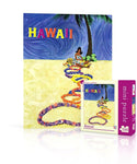 Hawaii American Airlines Travel Poster Mini Travel Puzzle by New York Puzzle Company - (100 pieces)