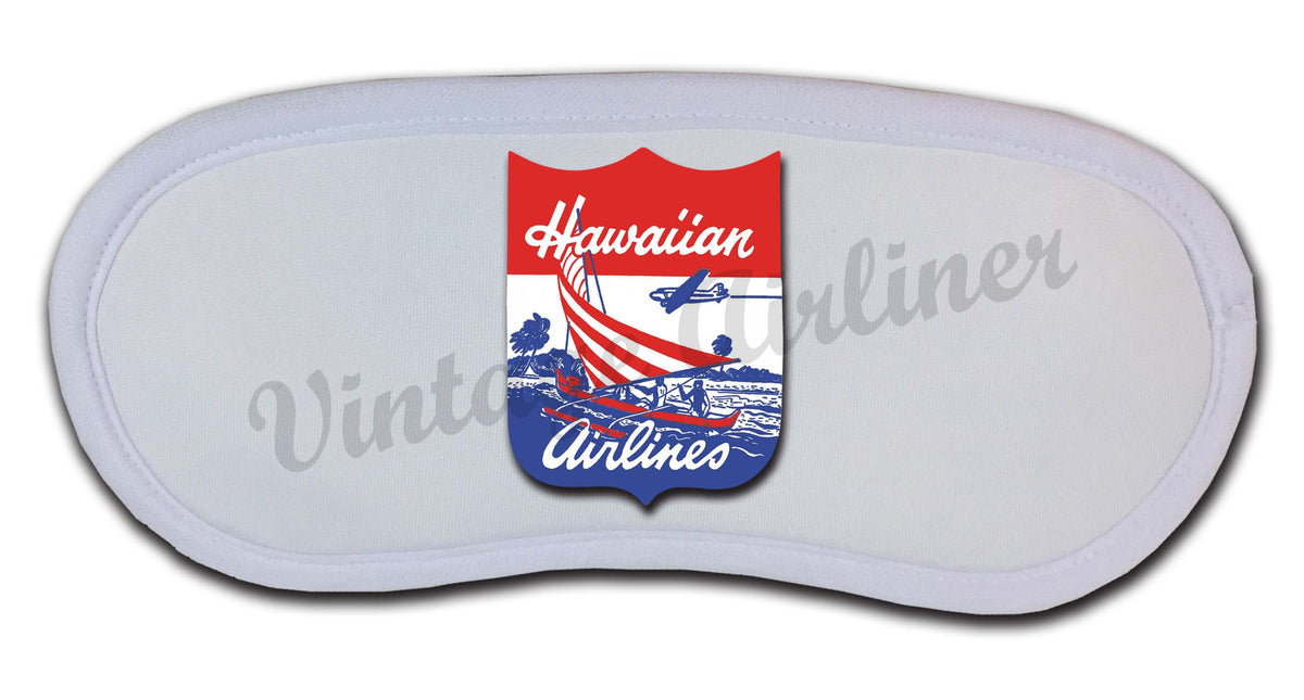 Hawaiian Airlines 1940's Logo Sleep Mask Airline Employee Shop